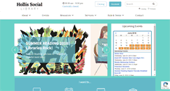 Desktop Screenshot of hollislibrary.org